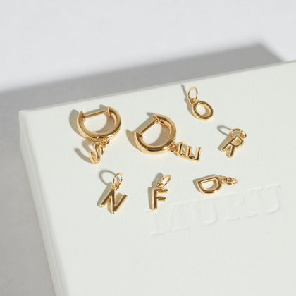 Love Letter Hoops Gold